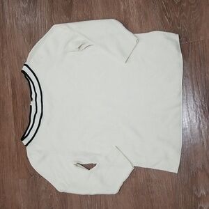 (LP) Talbots Petites Knit Colorblock Modern Contemporary Dorm Ready Modest